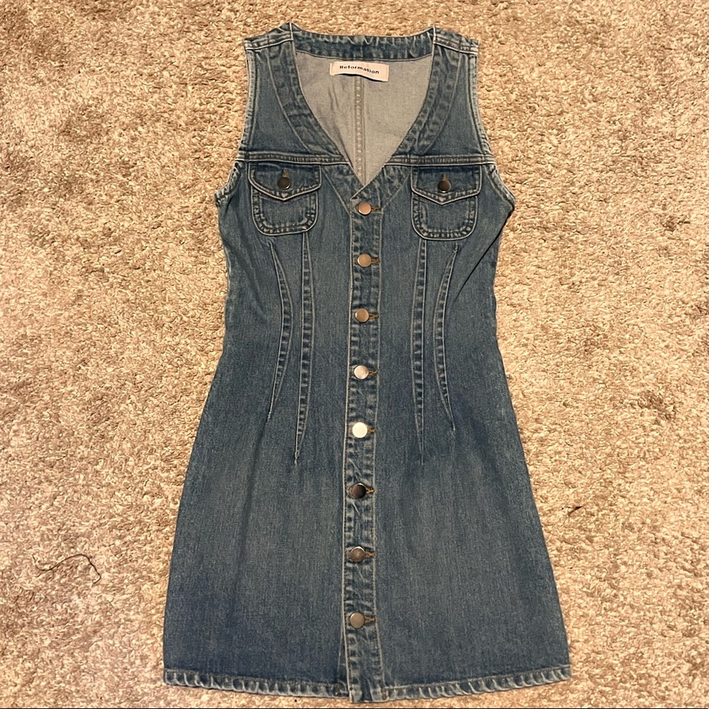 Women’s Reformation Jean Dress